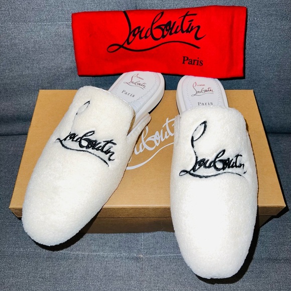 Sold-Christian Louboutin Donna Logo Slides (NWT)! - Picture 9 of 9